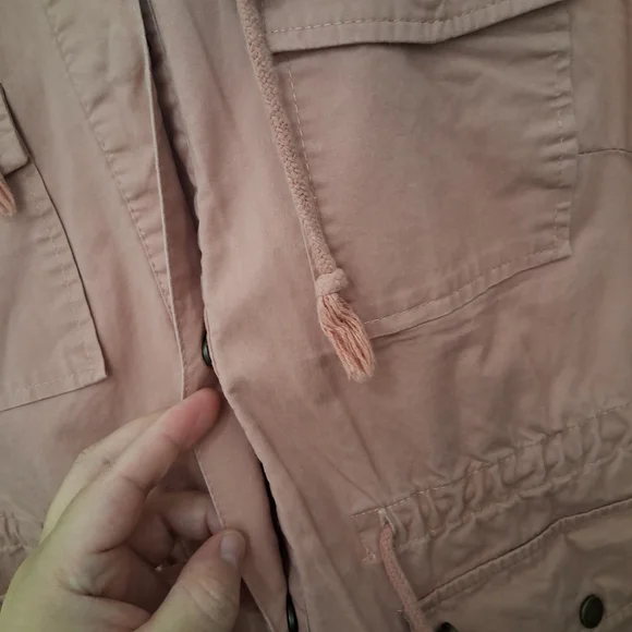 LOVE TREE Blush Pink Sleeveless Vest With Pockets Size Large Medium - Picture 5 of 9